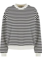 Ladies Oversized Striped Crewneck, Urban Classics, Sweatshirts
