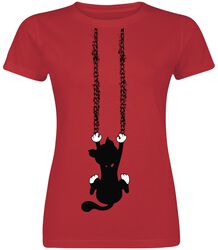 Slipping Cat, Tierisch, T-Shirt Manches courtes