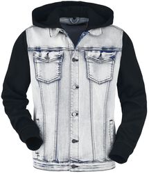 Denim Jacket with Hood, Black Premium by EMP, Tussenseizoensjas