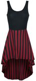 Vokuhila Stripe Dress, Gothicana by EMP, Medium-lengte jurk