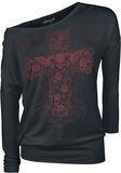 Cross Skulls, Gothicana by EMP, Shirt met lange mouwen