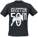 50th Logo, Led Zeppelin, T-shirt