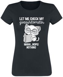 Let Me Check My GiveAShitOMeter, Tierisch, T-Shirt Manches courtes