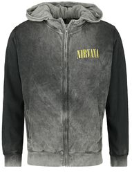 Smiley, Nirvana, Sweat-shirt zippé à capuche