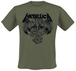 Roam Blast Olive, Metallica, T-Shirt Manches courtes