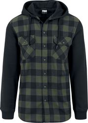Hooded Checked Flannel, Urban Classics, Flanellen overhemd