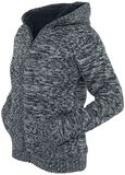 Ladies Winter Knit Zip Hoodie, Urban Classics, Cardigan