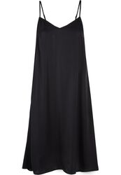 Ladies Viscose Satin Slip Dress, Urban Classics, Medium-lengte jurk