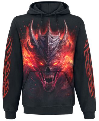 De hel was vol dus ik ben terug Hoodie - duivel - horror - grappig - trui - sweater De hel was vol dus ik ben terug Hoodie - duivel - horror - grappig - trui - sweater
