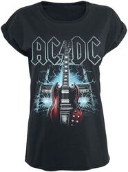 High Voltage Guitar, AC/DC, T-Shirt Manches courtes