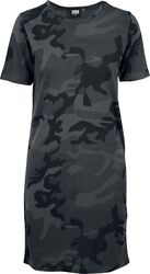 Robe T-Shirt Camouflage, Urban Classics, Robe mi-longue