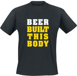 Beer Built This Body, Alcohol & Party, T-Shirt Manches courtes