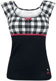 T-shirt à carreaux Evie