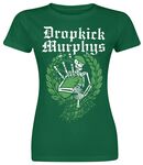 Skeleton Piper, Dropkick Murphys, T-Shirt Manches courtes