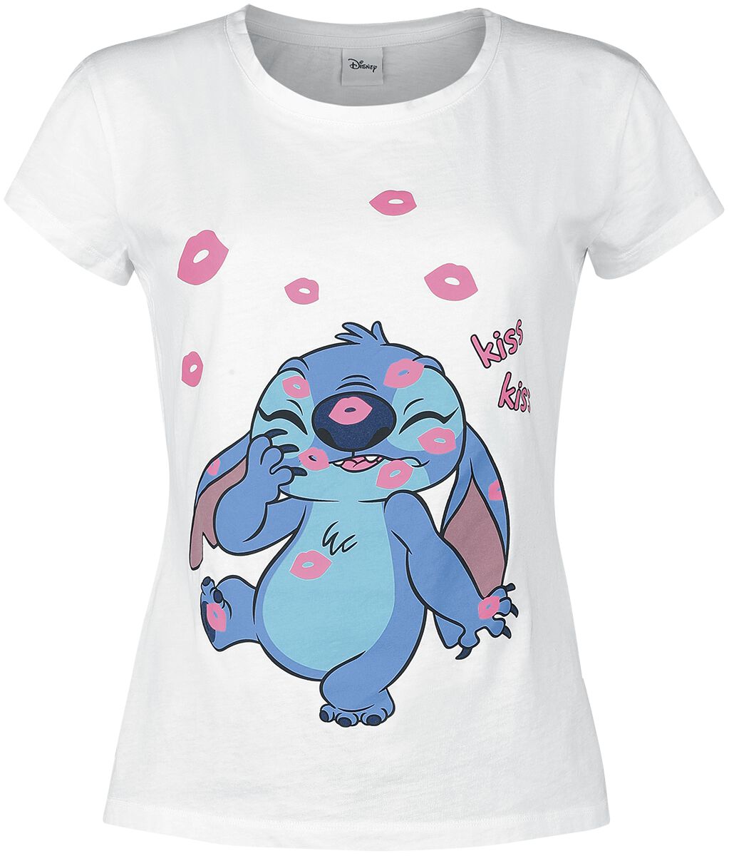 Pyjama Court Lilo Et Stitch Disney - Modèle Rose Et Blanc Pour Fille 6 à 15 Ans - Coton 100%