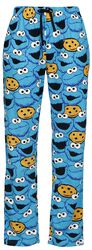 Cookie Monster - Tête, Sesame Street, Bas de pyjama