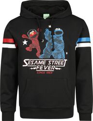 Sesamstraat Fever - Elmo & Koekiemonster, Sesame Street, Trui met capuchon