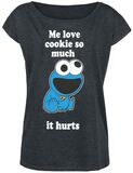 Cookie Monster - Me Love Cookies, Sesame Street, T-Shirt Manches courtes