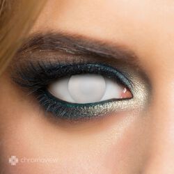 Chromaview Blind White Daily Disposable Contact Lenses, Chromaview, Lentille de contact décorative