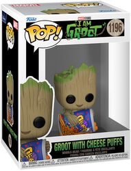 I am Groot - Groot with Cheese Puffs vinyl figurine no. 1196, I Am Groot, Funko Pop!