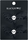 Lot De Barrettes Death's Head Moth, Blackheart, Barrette