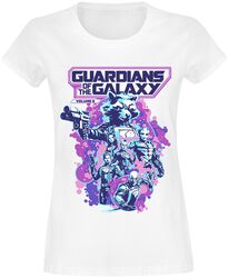 Les Gardiens de la Galaxie Vol. 3 - Neon crew, Les Gardiens De La Galaxie, T-Shirt Manches courtes
