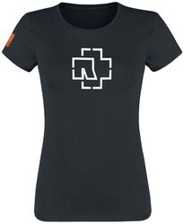 Rammstein White Cross Hoodie Black Official Band Rammstein White Cross Hoodie Black Official Band