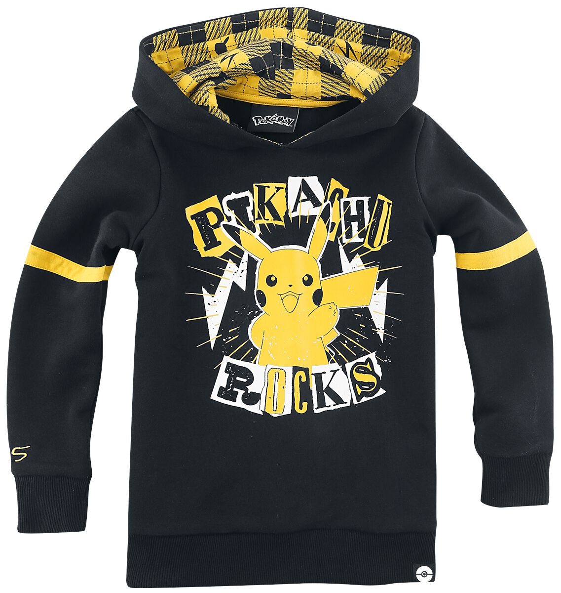 Enfants Pikachu Rocks Pokémon Sweat-Shirt à capuche Large