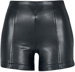 Ladies Synthetic Leather Shorts, Urban Classics, Korte broek