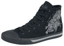Trainers with skull print, Rock Rebel by EMP, Baskets hautes