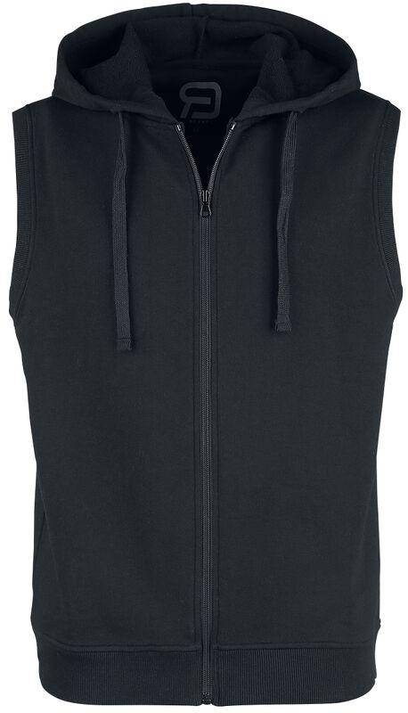 Black Sweat Vest with Hood