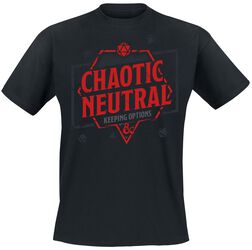Chaotic Neutral - Keeping Options, Donjons & Dragons, T-Shirt Manches courtes