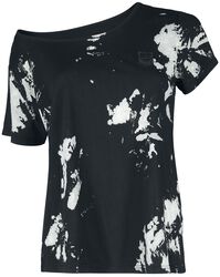 T-Shirt Effet Batik, Black Premium by EMP, T-Shirt Manches courtes