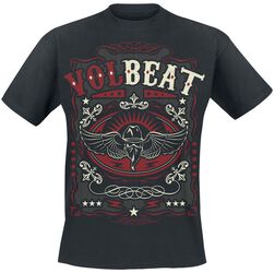 Western Wings Black, Volbeat, T-Shirt Manches courtes