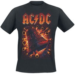 Hells Bells Explosion, AC/DC, T-Shirt Manches courtes