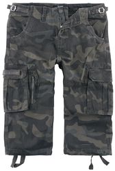 3/4 Army Vintage Shorts, Black Premium by EMP, Korte broek