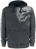 Sprinkled Side Skull Hoodie, RED by EMP, Sweat-shirt à capuche