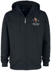 Sweat à capuche zippé avec rock hand & logo EMP, Collection EMP Stage, Sweat-shirt zippé à capuche