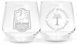 Prancing Pony & Gondor Tree, The Lord Of The Rings, Glazenset