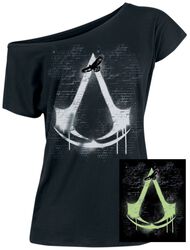 Logo - Brille dans le Noir, Assassin's Creed, T-Shirt Manches courtes