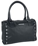 Ladies Studded Handbag, Black Premium by EMP, Handtas