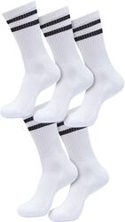 Double Stripe Socks 5-Pack, Urban Classics, Chaussettes