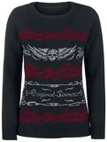 Knitted Skull Sweatshirt, Rock Rebel by EMP, Gebreide trui