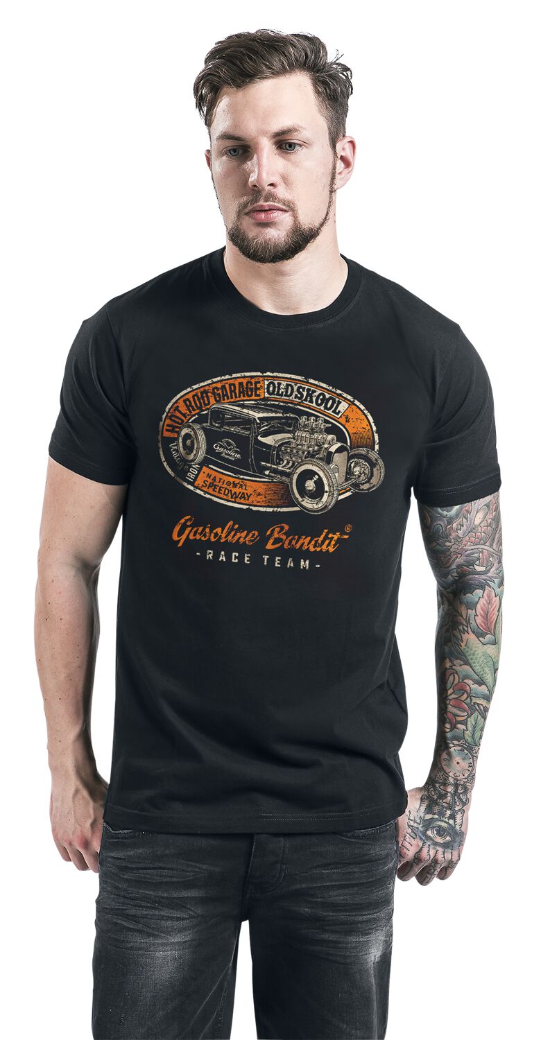 Veste Sweat Personnalisée Hot Rod Garage - Style Rockabilly USA | Fait Main | Homme | Neuve Avec Étiquettes