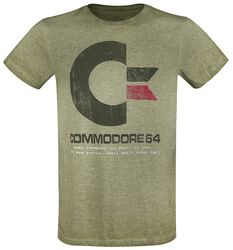 C64 Logo - Vintage, Commodore 64, T-Shirt Manches courtes