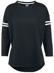 Ladies Sleeve Striped L/S Tee, Urban Classics, T-shirt manches longues