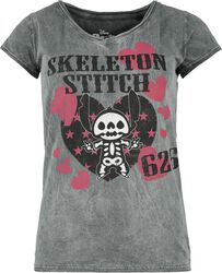 Skeleton Stitch, Lilo & Stitch, T-Shirt Manches courtes