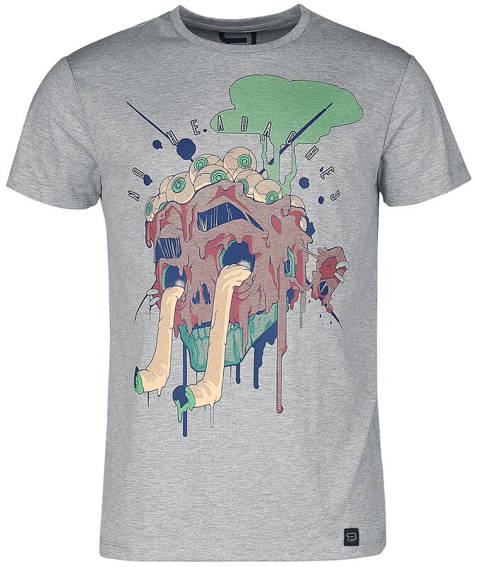 T-shirt met abstracte print