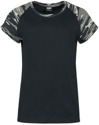 T-shirt Manches Raglan Femme, Urban Classics, T-Shirt Manches courtes