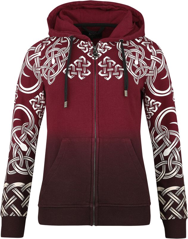 Hooded Jacket With Celtic Ornaments